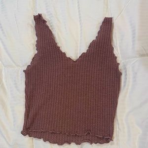 Light Purpleish pink crop top.